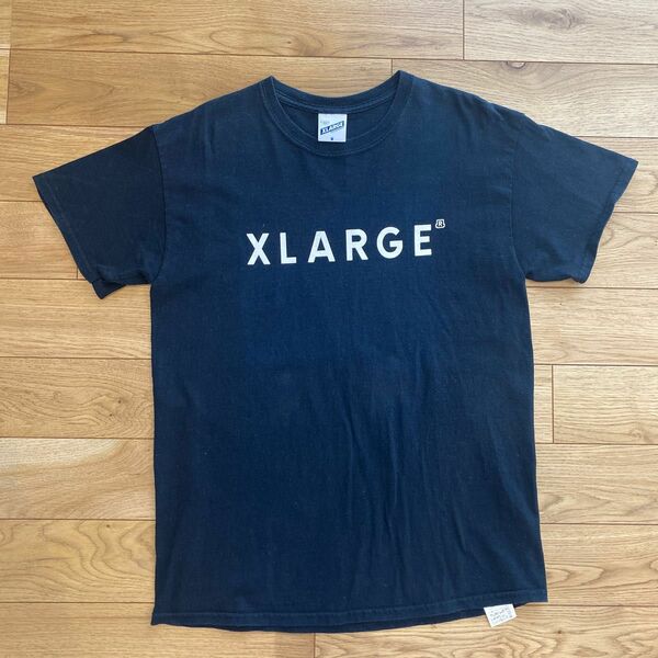 値下げ中！XLARGE ロゴTシャツ　ネイビー　M