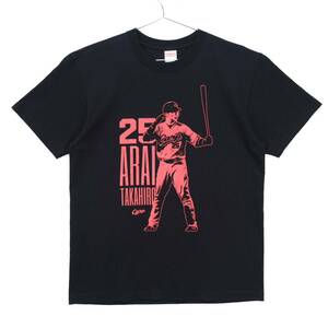 【送料無料】広島東洋カープ/#25 新井貴浩選手 引退記念/栄光の新井Tシャツ/ブラック/Lサイズ