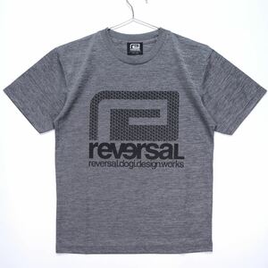 【送料無料】reversal(リバーサル)×新極真会/ビッグマーク ドライTシャツ/空手/グレー/Sサイズ