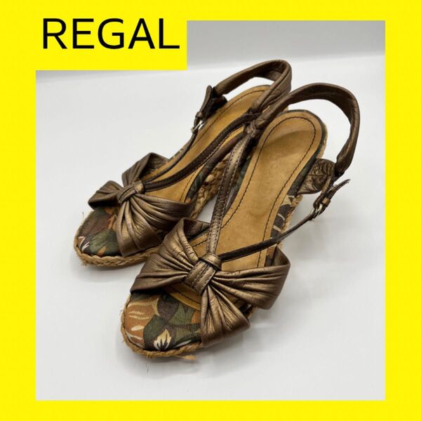 【NR010】REGAL リーガル ヒールサンダル 24cm