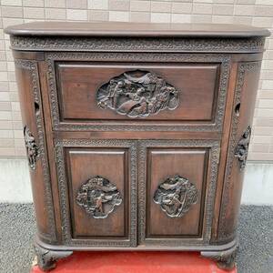 [ antique cabinet ] display shelf / stand for flower vase / storage furniture / chest of drawers / cabinet / sideboard /. pcs /F151