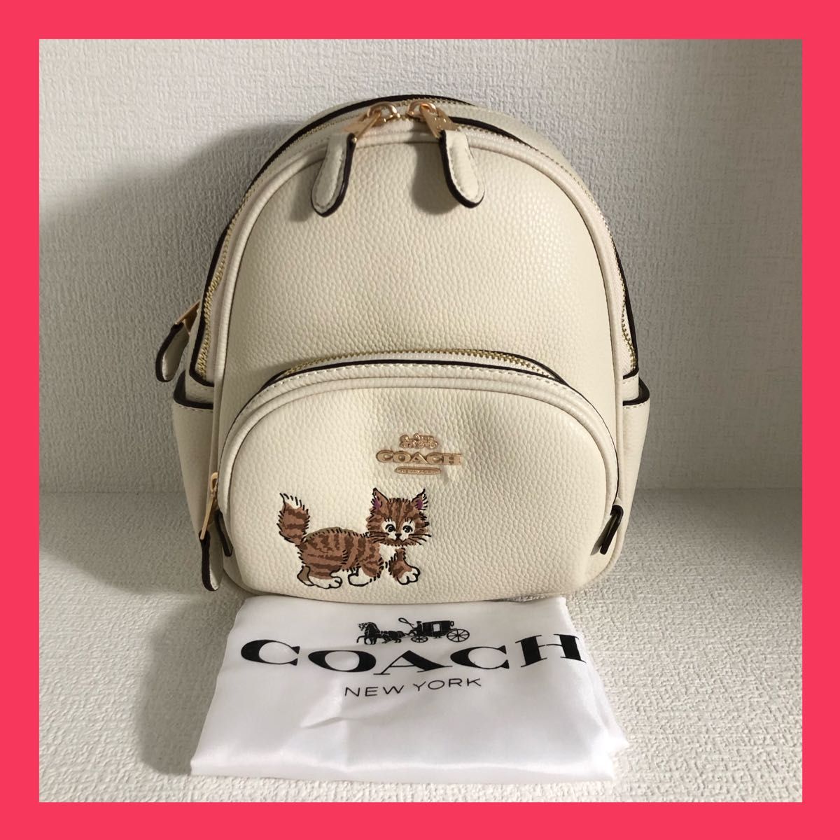 24時間以内発送】COACH ミニ リュック チェリー ハート さくらんぼ