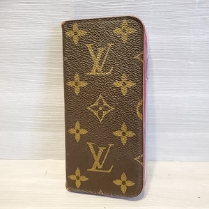 1725 即決 LOUIS VUITTON ルイヴィトン アイフォン iPhone7 iPhone8 SE フォリオ レザー スマホ カバー モノグラム ローズ スマホケース　