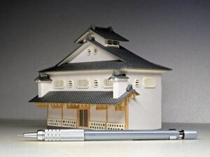 蔵ふう ミニチュア コレクション 住宅 建築模型 NO.31 縮尺 1/100 サイズ 128×82× H 98ミリ 手作り 完成品 バルサ材 スチレン材 開運