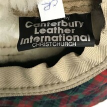 CANTERBURY/カンタベリー☆ムートン/レザーハット/内側ウール【サイズM/beige/ベージュ】hat/cap〇YCB128_画像4