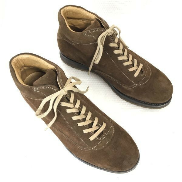 美品☆レントファイウントシュワルツ/LENDVAY & SCHWARCZ☆スエード本革/ショートブーツ【26.0-27.0/茶/BROWN】Shoes/trainers◇CWB76-8