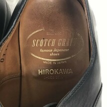 日本製☆scotch grain/スコッチグレイン☆本革/グッドイヤー製法/ストレートチップ/キャップトゥ【24.5/黒/BLACK】内羽根式/shoes◇bH-64_画像7