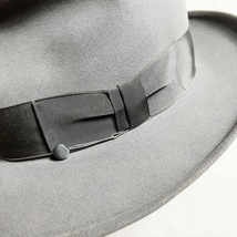 超レアデッド! 50's STETSON 59CM 3X MODE EDGE モードエッジ ステットソン NOS DEAD VINTAGE HAT ヴィンテージ ハット グレーワントーン_画像4