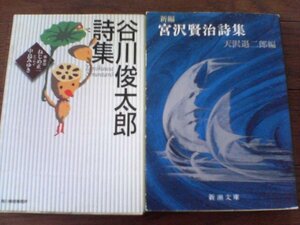 A26　文庫2冊　新編　宮沢賢治詩集　天沢退二郎編・谷川俊太郎詩集　