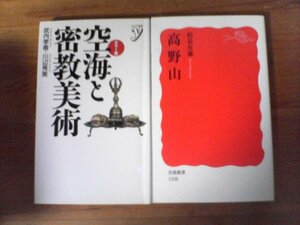 A30　新書２冊　カラー版空海ち密教美術　武内孝善　川辺秀美・高野山　松長有慶　岩波新書