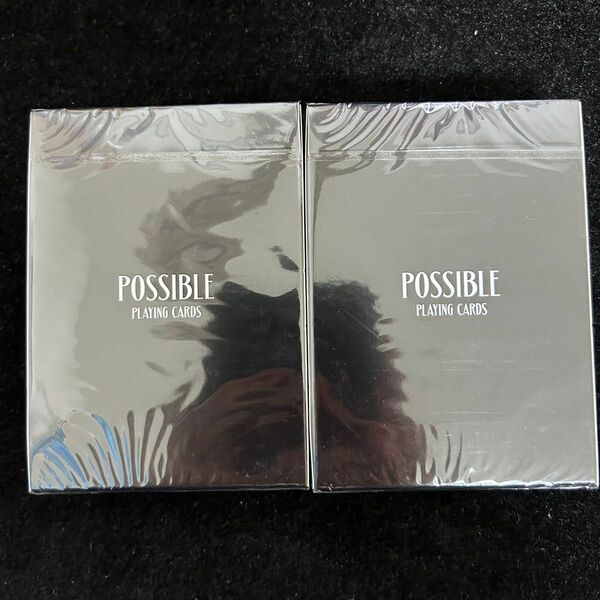 possible playing cards black 2デック　トランプ　レアデック