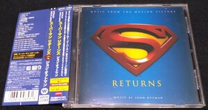 スーパーマン・リターンズ　サントラCD★国内帯 ジョン・オットマン(ウィリアムズ) Superman Returns John Ottman ステッカー付き　盤キズ