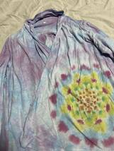 TIE DYE タイダイ　コットン　カーディガン 曼荼羅　マンダラ レディース　SMALL_画像3