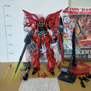 MG 1/100 シナンジュ ver.ka 完成品 シナンジュバズーカ ガンダム UC ガンプラ フル・フロンタル フィギュア ジャンク エース 限定 ベース