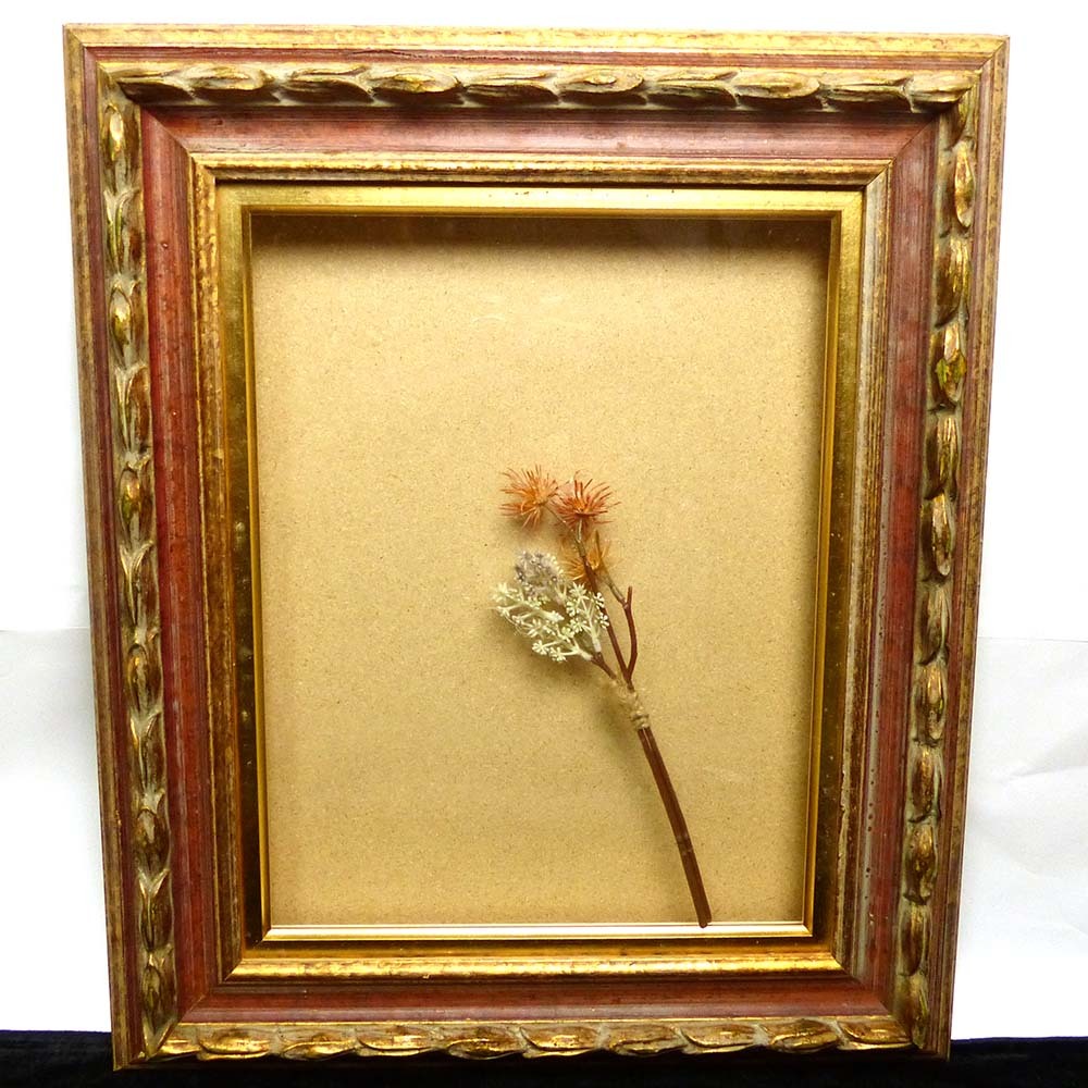 人気の新作 ◉ 「 花 6 」 F 4号 額縁付 油彩画 絵画/タペストリ