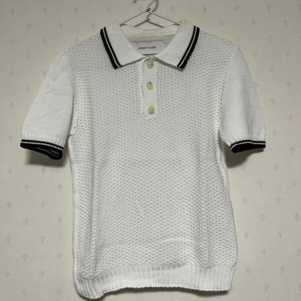 ERNEST W BAKER 19SS Cable Knit Polo S