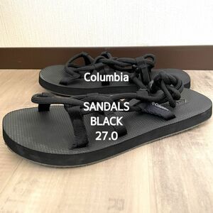 【Columbia】コロンビア ループサンダル ビーチサンダル 夏靴 メンズ 黒 ブラック 27.0