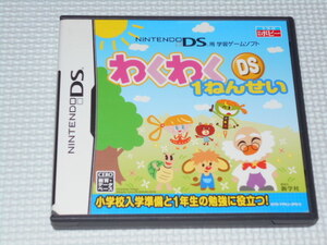 DS★わくわくDS 1ねんせい 全家研 月刊ポピー★箱付・説明書付・ソフト付