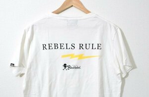 【美品】ルードギャラリーブラックレーベル REBELS RULE TEE Tシャツ ホワイト