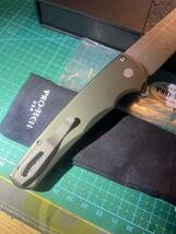 Protech Malibu Flipper Reverse Tanto GPK Exclusive Acid Wash 20CV Smooth Green Folder(GP knives限定モデル)_画像6