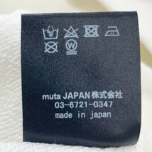 muta ムータ ホワイト MMJC-443103 MMS クルーネックスウェット ホワイト 7 トップス コットン メンズ 中古_画像6