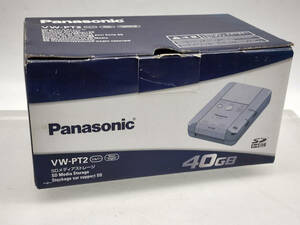 7939 R50526　未使用　Panasonic パナソニック　SDメディアストレージ　40GB　VW-PT2　シルバー