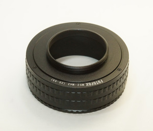 FOTOFOX M52-M42 25-55mm ヘリコイドリング 可変厚中間リング 直進式 接写 引伸レンズ プロジェクター フォーカシング・ヘリコイド