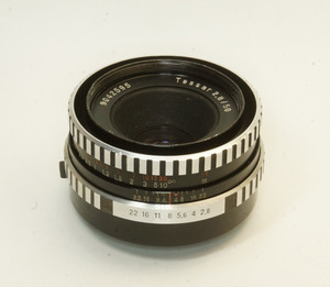 ドイツ製 Carl Zeiss Jena Tessar 2.8/50 ゼブラ M42 823NB-595 絞込レバー 銀文字 後期 70年代 