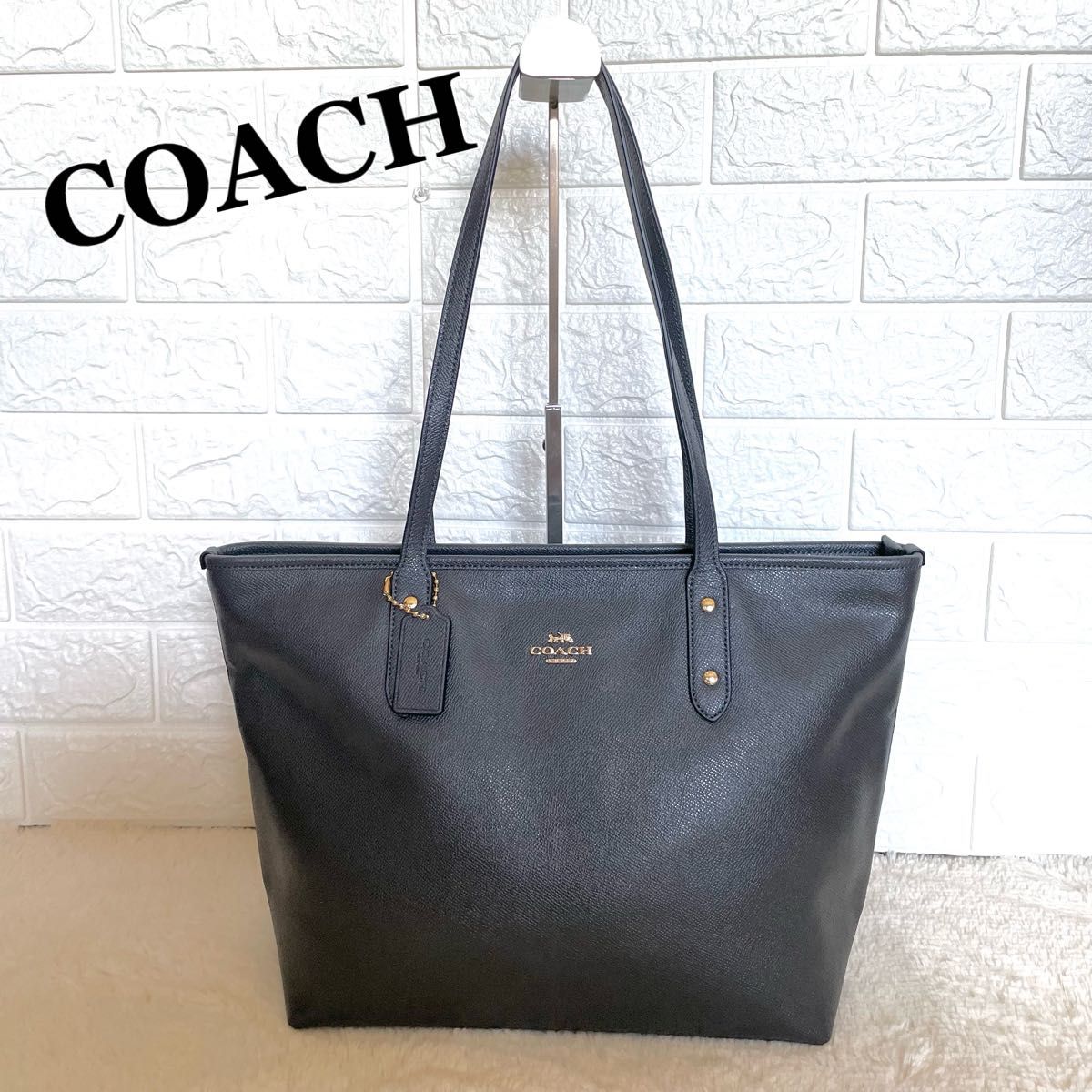 超お買い得!】 ✨【美品】COACH トートバッグ A4収納可 本革