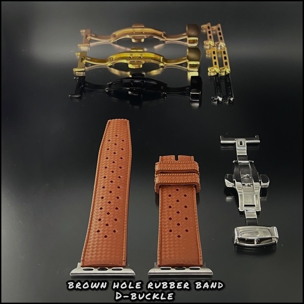 ブラウン アップルウォッチ ラバー バンド ベルト Dバックル シリーズ10 ウルトラ SE 46mm 49mm 45mm 41mm 40mm 44mm 38mm 42mm