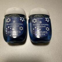 Bath&Body Works ボディーワークス 抗菌 ハンドジェル ハワイ frosted coconut snowball 29ml×2_画像1