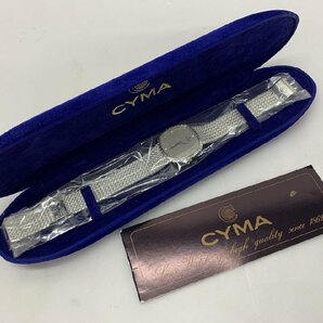 代購代標第一品牌－樂淘letao－【OY-2776】未使用 CYMA 腕時計 604SP シルバー 4Pダイヤ メンズ クォーツ シルバー文字