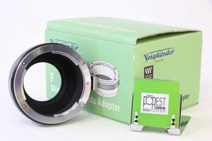 【同梱歓迎】【動作保証・点検済】 極上品■Voigtlander f Micro Four Thirds adapter■元箱付き■11783