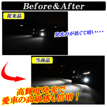 ステップワゴンスパーダ RK5 RK6 RP3 RP5 LED フォグランプ イエロー ホワイト カラーチェンジ H8 H11 H16 2色 切り替え 車検対応_画像4