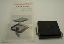 【希少】【美品、取扱説明書付き】中古　リンホフ　Linhof　クイックフィックス Ⅰ　QUICKFIX Ⅰ CAMERA TRIPOD QUICKLOCK CONNECTOR_画像1