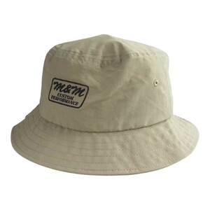 エムアンドエム M&M 23SS CUSTOM PERFORMANCE BUCKET HAT ナイロンバケット ハット ベージュ系 ONE SIZE【極上美品】【中古】