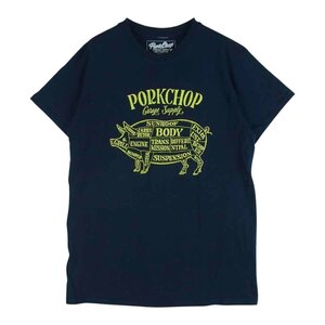 ポークチョップ ガレージ サプライ PORKCHOP GARAGE SUPPLY PORK FRONT ポーク フロント 半袖 Tシャツ 【極上美品】【中古】