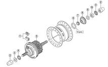 SHIMANO(シマノ) 内部一式組立品 DH-3N20 軸長140mm ブラック塗装 Y2ZE9802_画像4