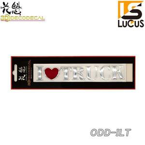 花魁 JAPAN ステッカー 3D デコデカール 『 I LOVE TRUCKART 』 メッキ仕上げ 1枚入 【ODD-ILT】