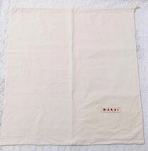 マルニ「MARNI」バッグ保存袋 (2818) 正規品 布袋 巾着袋 付属品 アイボリー 布製 55×58cm 大きめバッグ用_画像1