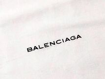 バレンシアガ「BALENCIAGA」 バッグ保存袋 現行（2751）正規品 付属品 内袋 布袋 巾着袋 52×40cm 大きめ バッグ用 ホワイト 布製_画像3