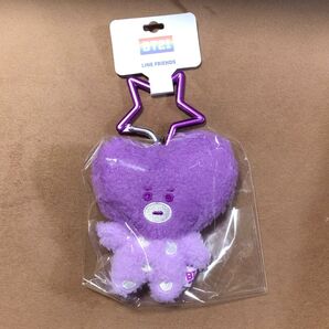 BT21 5周年レインボー バンダイナムコTATAマスコット パープルCOOKY タグ付き