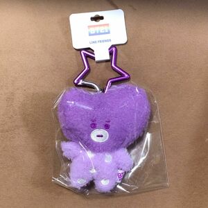 BT21 5周年レインボー バンダイナムコTATAマスコット パープルCOOKY ぬいぐるみ マスコット