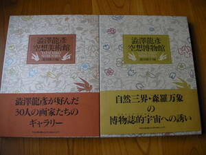 澁澤龍彦「空想美術館」（'93）「空想博物館」（'95）平凡社刊　２冊揃い