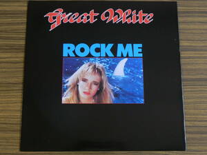【訳有】UK盤12”single★GREAT WHITE / ROCK ME グレート・ホワイト 4曲入り12インチ シングル CAPITOL Records EMI 12CL 455★