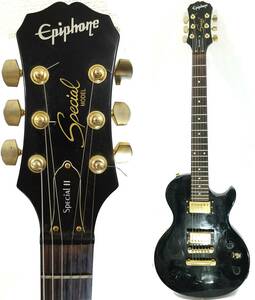  быстрое решение. бесплатная доставка 2006 год производства EPIPHONE электрогитара SPECIALⅡ черный чёрный Gold золотой специальный II Lespaul Les Paul Epiphone Ibanezgig сумка 