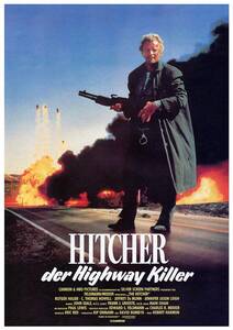 ドイツ版ポスター『ヒッチャー』（The Hitcher）★ルトガー・ハウアー/C・トーマス・ハウエル/