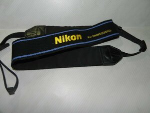 Nikon professlonal ストラップ(黒+青+黄色)