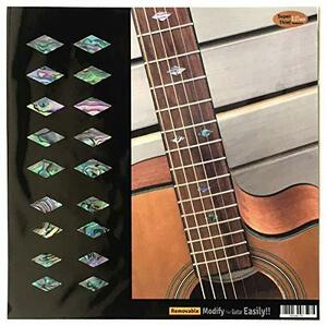Traditional ダイヤモンド (アバロンMIX) ポジションマーク ギター ベース ウクレレ インレイステッカー