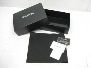 ※箱のみ CHANEL シャネル 財布用 空箱 空き箱 カード 黒 ブラック W22.5×D16.5×H7cm